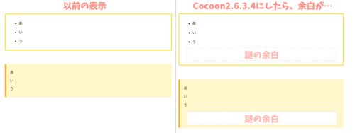 Cocoonでグループ化したブロックの下部に余白が入る不具合の対処CSS