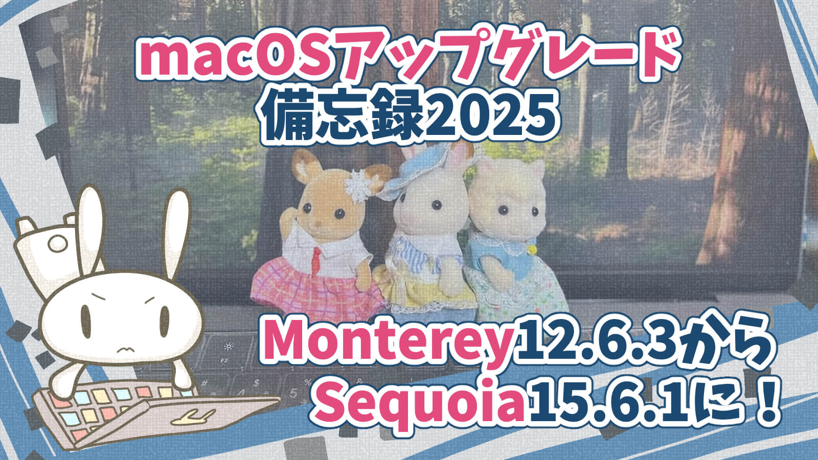 MontereyからSequoiaにアップグレード方法不具合