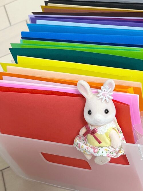 折り紙収納じゃばらファイル色分け方法